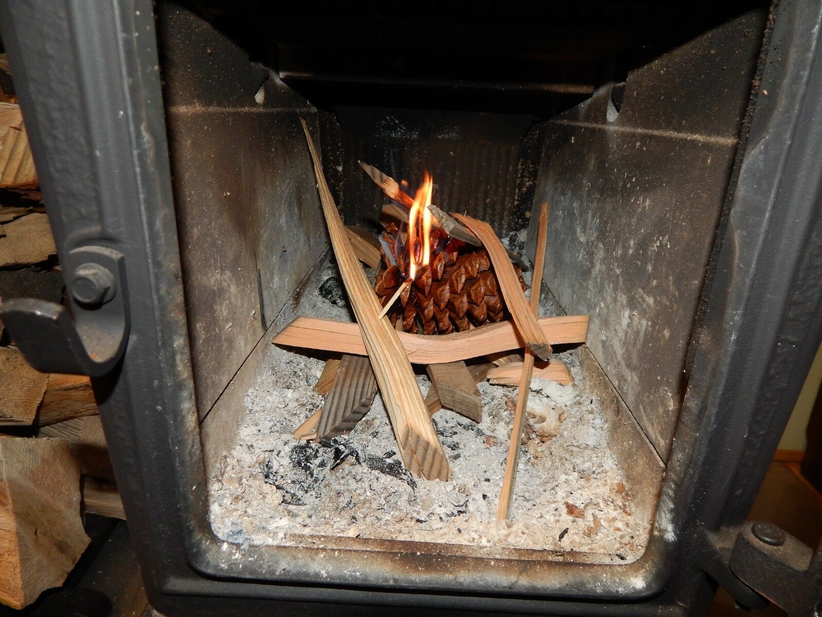 Firestarter Pinecones Wax Coated Fragrant Long leaf Burn Hot Easy Start USA 178M - Fresh Stock Dated December 2025