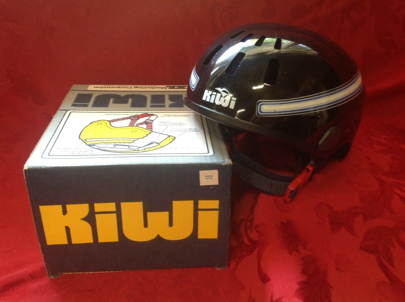 Vintage Kiwi Bike Bicycle Helmet Swiss Made w/Original Box Size Med - Fresh Stock Dated December 2025