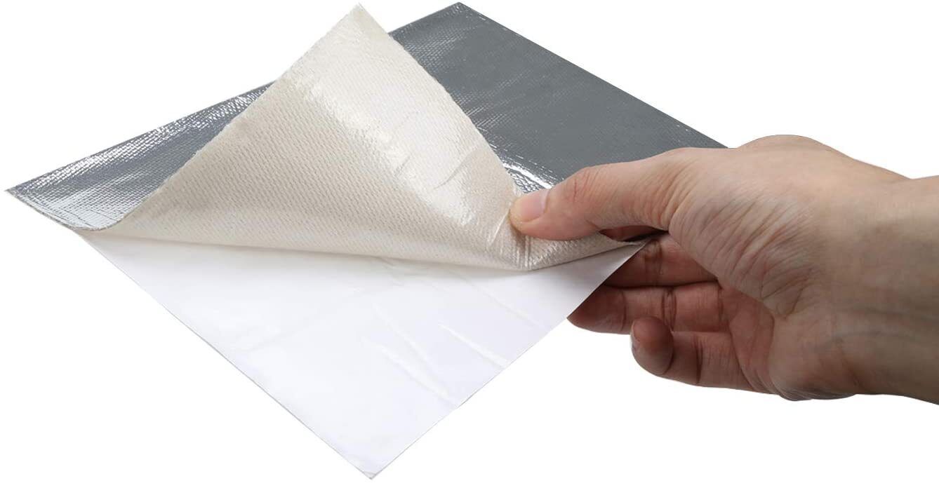 HEAT EXHAUST HEAT SHIELD BARRIER CLOTH SILVER THERMAL REFLECTIVE MAT 40
