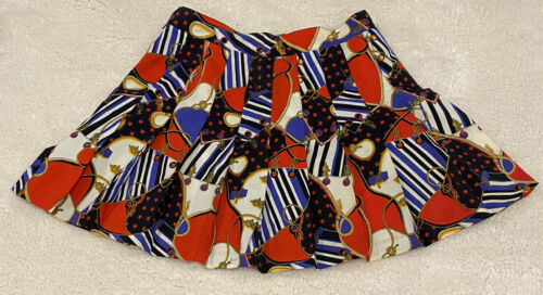 Vintage Pleated Tail Tennis Skirt Sz 8 Short USA Red White Blue Rope Stars - Fresh Stock Dated March 2026