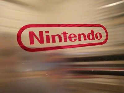 2 pack NES Nintendo Vinyl Decal Red Chrome 4