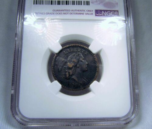 1794 1/2C HALF CENT VF DETAILS ENVIRONMENTAL DAMAGE NGC C544 - Fresh Stock Dated February 2026