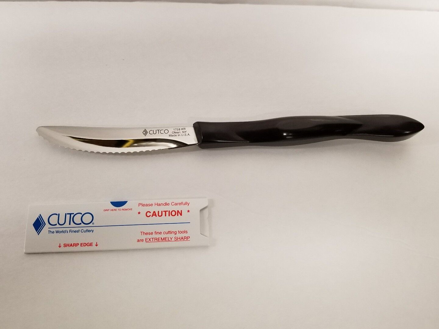 Brand New Cutco Steak/Table Knife #1759 Double D edge dark brown Handle - Fresh Stock Dated February 2026