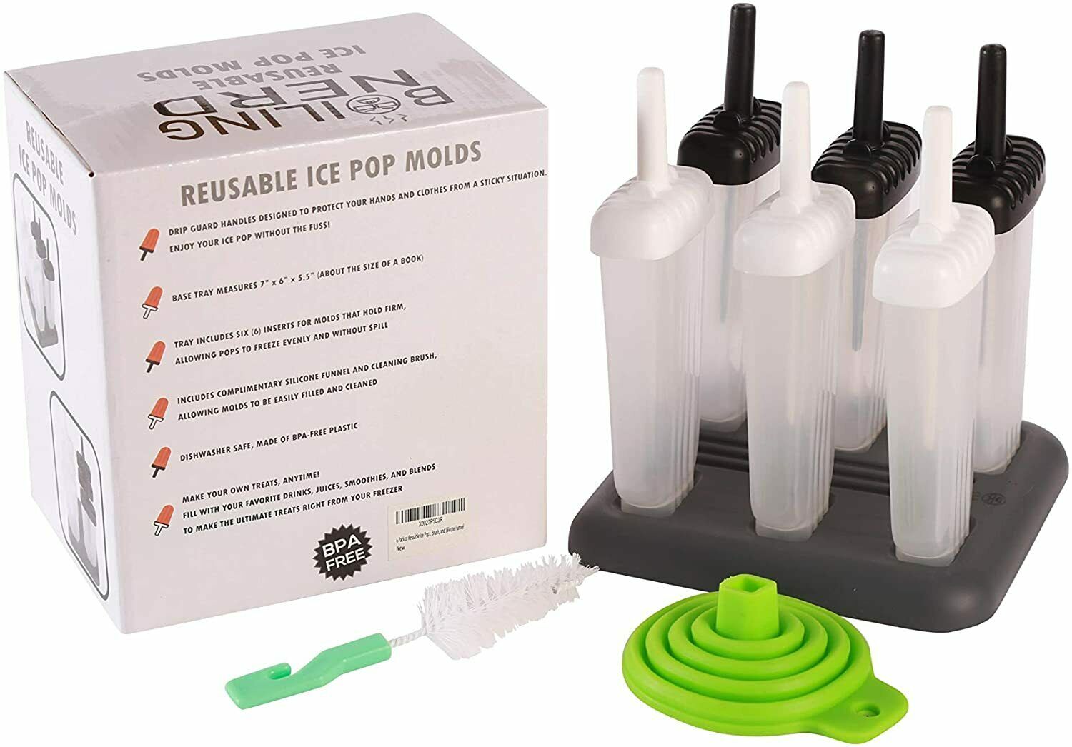 Moldes De Silicona Para Helados Paletas Hacer Helado Molde Maquina Reutilizable - Fresh Stock Dated February 2026