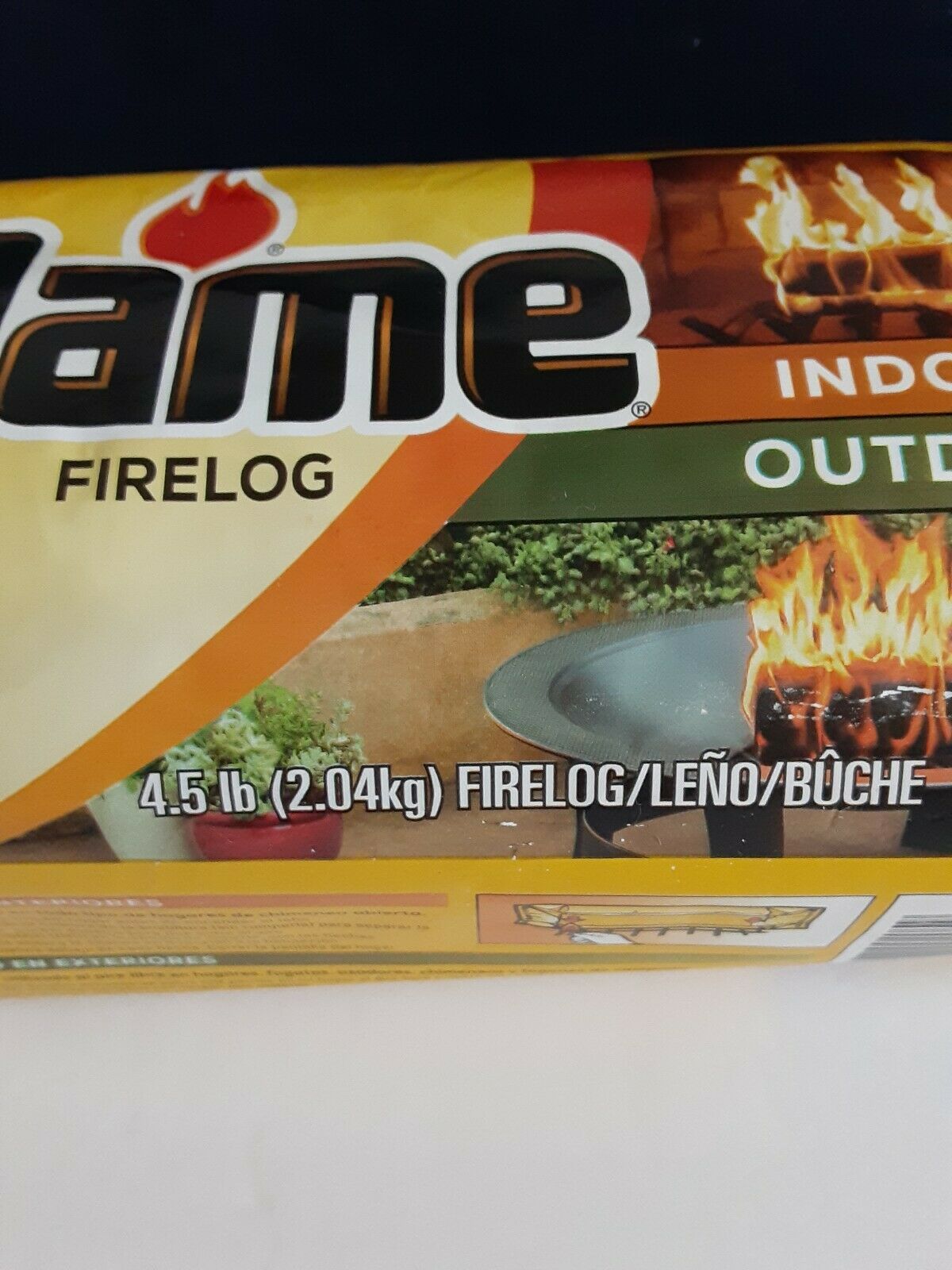 Duraflame fire logs 4.5 pounds indoor outdoor package - Fresh Stock Dated December 2025