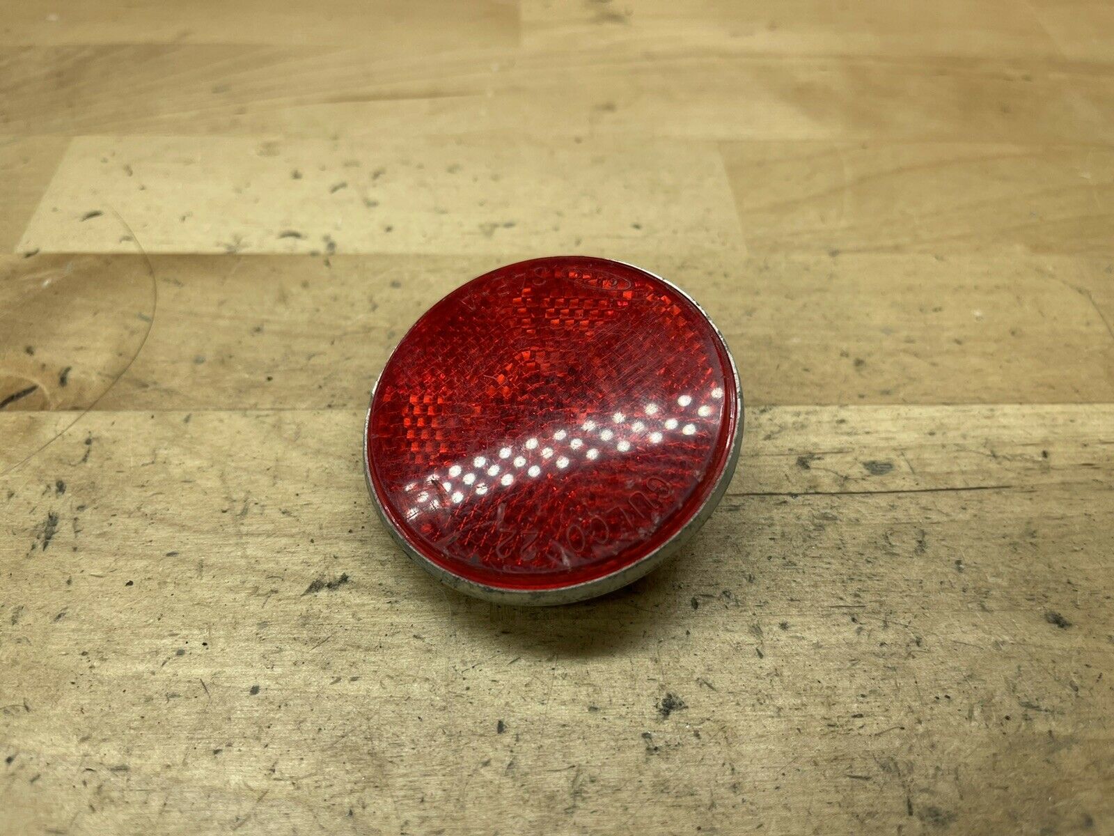 Red Gulco 22 Schwinn reflector with rear fender mount - Fresh Stock Dated December 2025