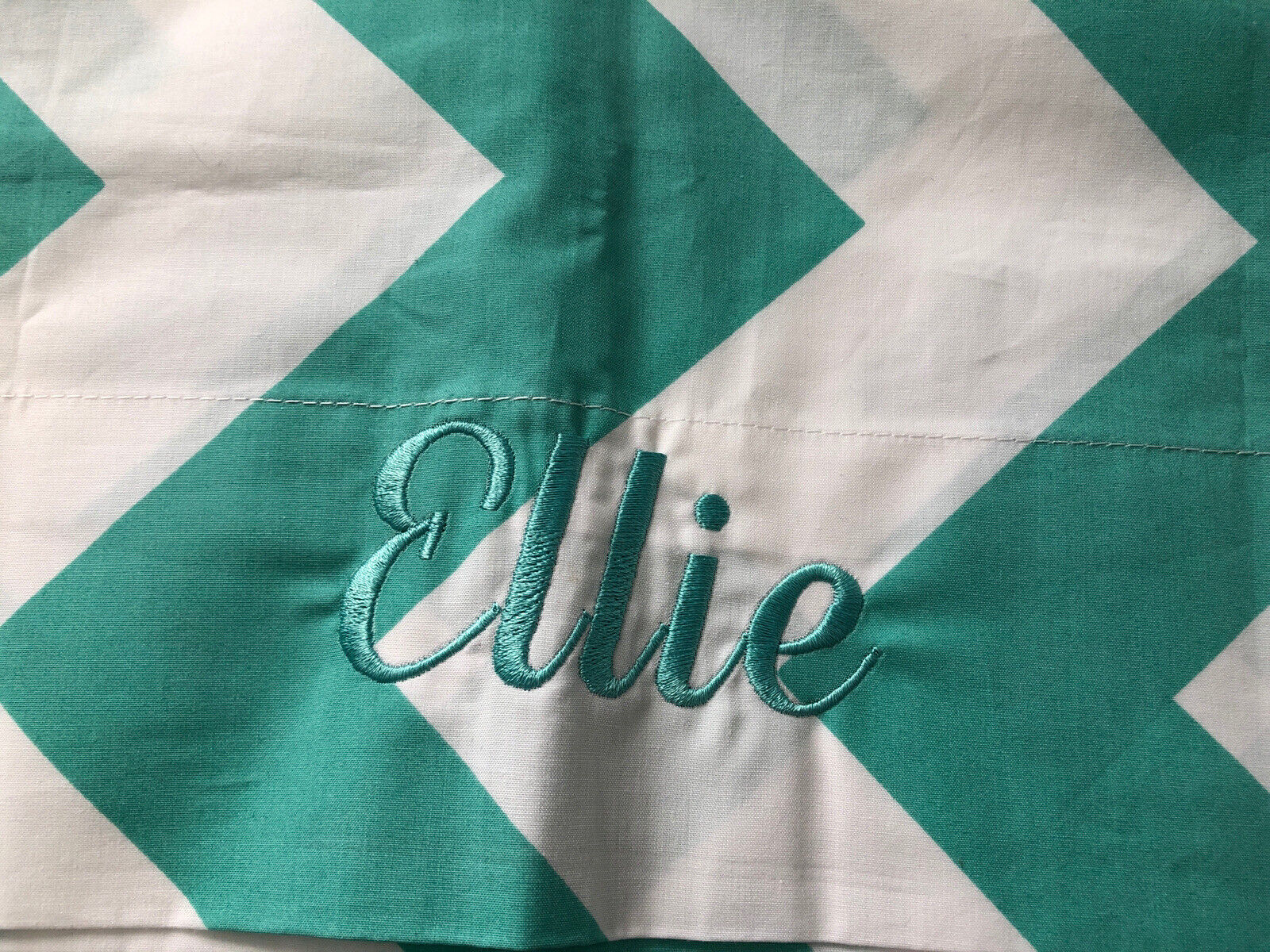 Pottery Barn Teen Set of 2 Chevron Stripe Pool Pillowcase Cover Bedding Ellie - Fresh Stock Dated February 2026