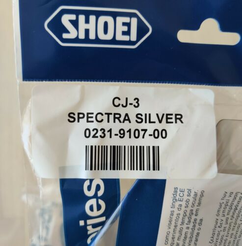 Shoei CJ-3 Shield Spectra Iridium Silver for JO - Fresh Stock Dated February 2026