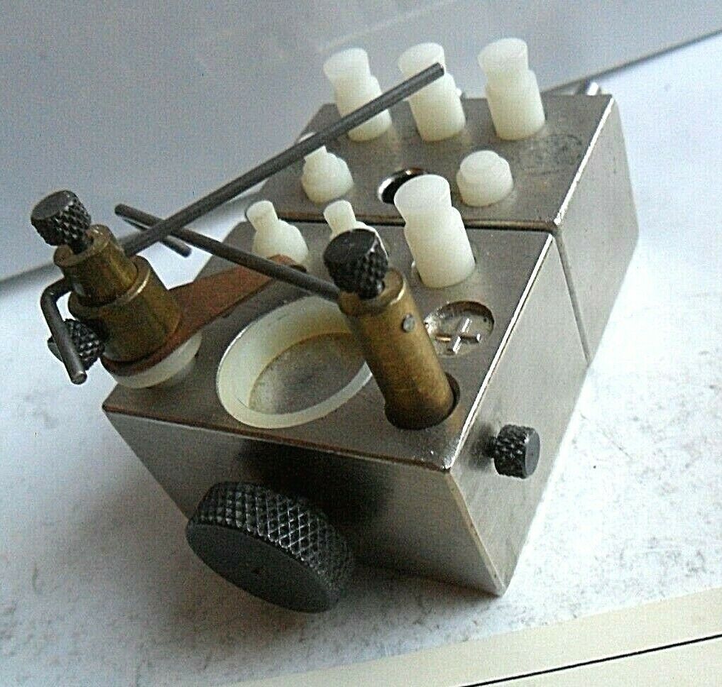 Vintage Bulova Watch Movement Holder No. 300 Watchmaker Tool w/ Box & Paper - Fresh Stock Dated February 2026