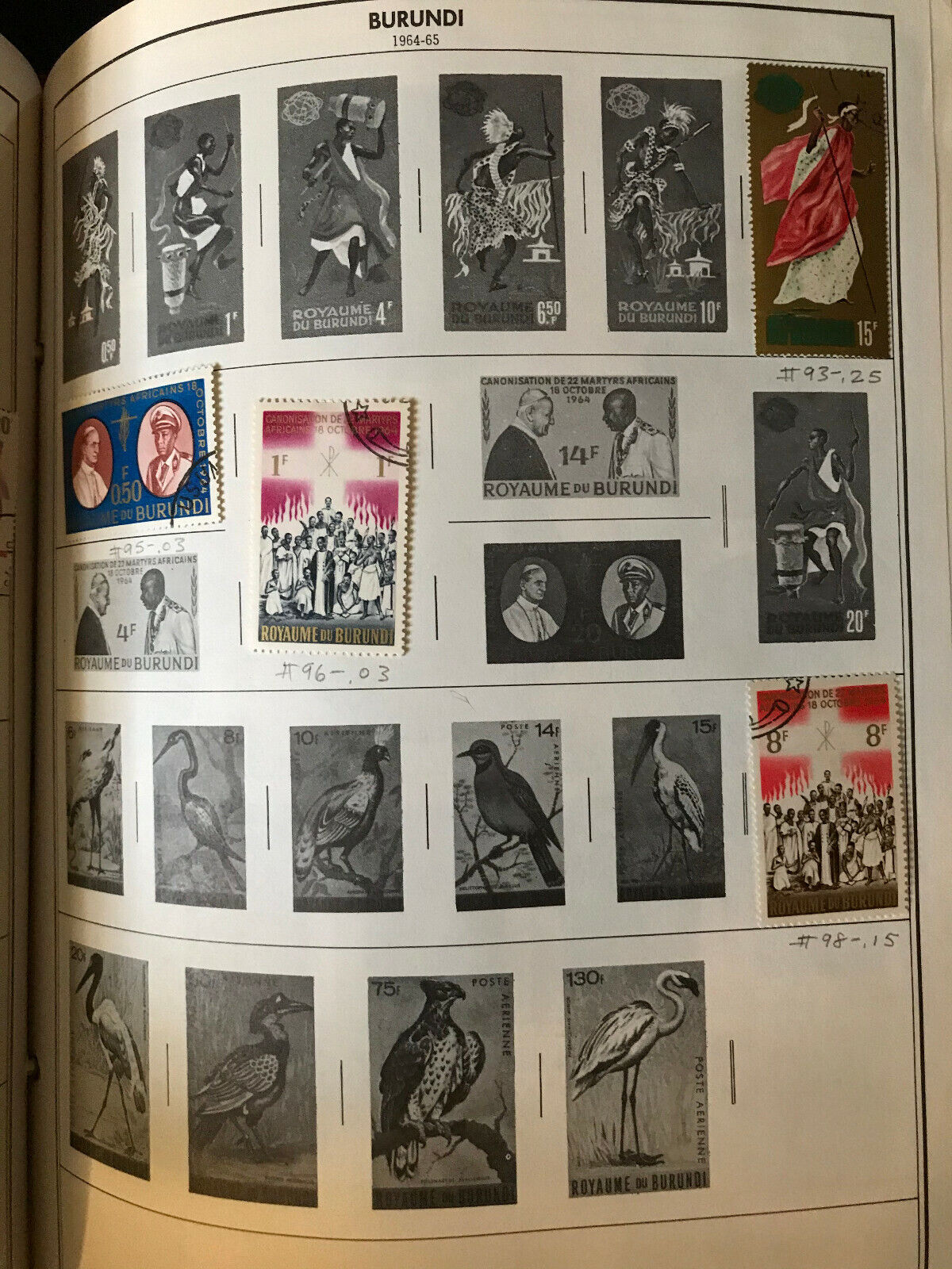 Burundi - Nice Collection of 80 Stamps - 30 years or older - - Fresh Stock Dated January 2026