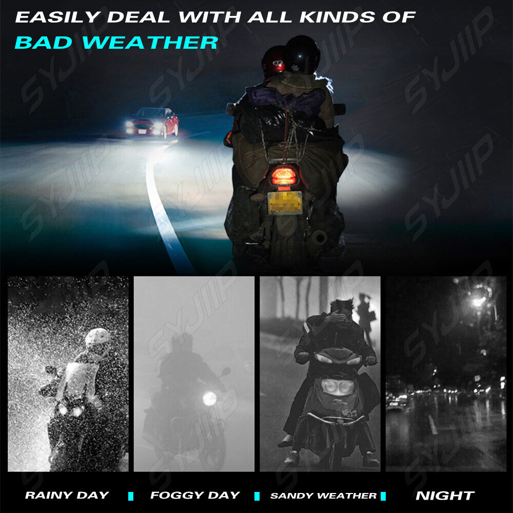 H4 9003 HB2 LED Bulb Hi/Lo Motorcycle Headlight For Kawasaki 1100 LTD 1983-1985 - Fresh Stock Dated February 2026