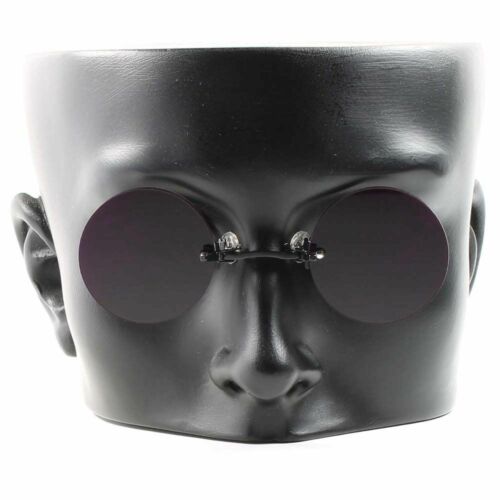 Old Fashion Pince Nez Gothic Vampire Purple Costume Cosplay Round Sun Glasses - Fresh Stock Dated December 2025