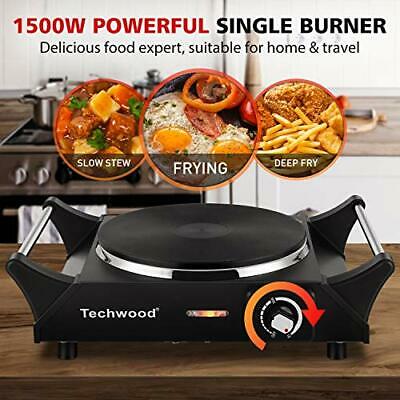 Hot Plate Portable Electric Stove 1500W Cast Iron Stove Single Burner - Fresh Stock Dated December 2025