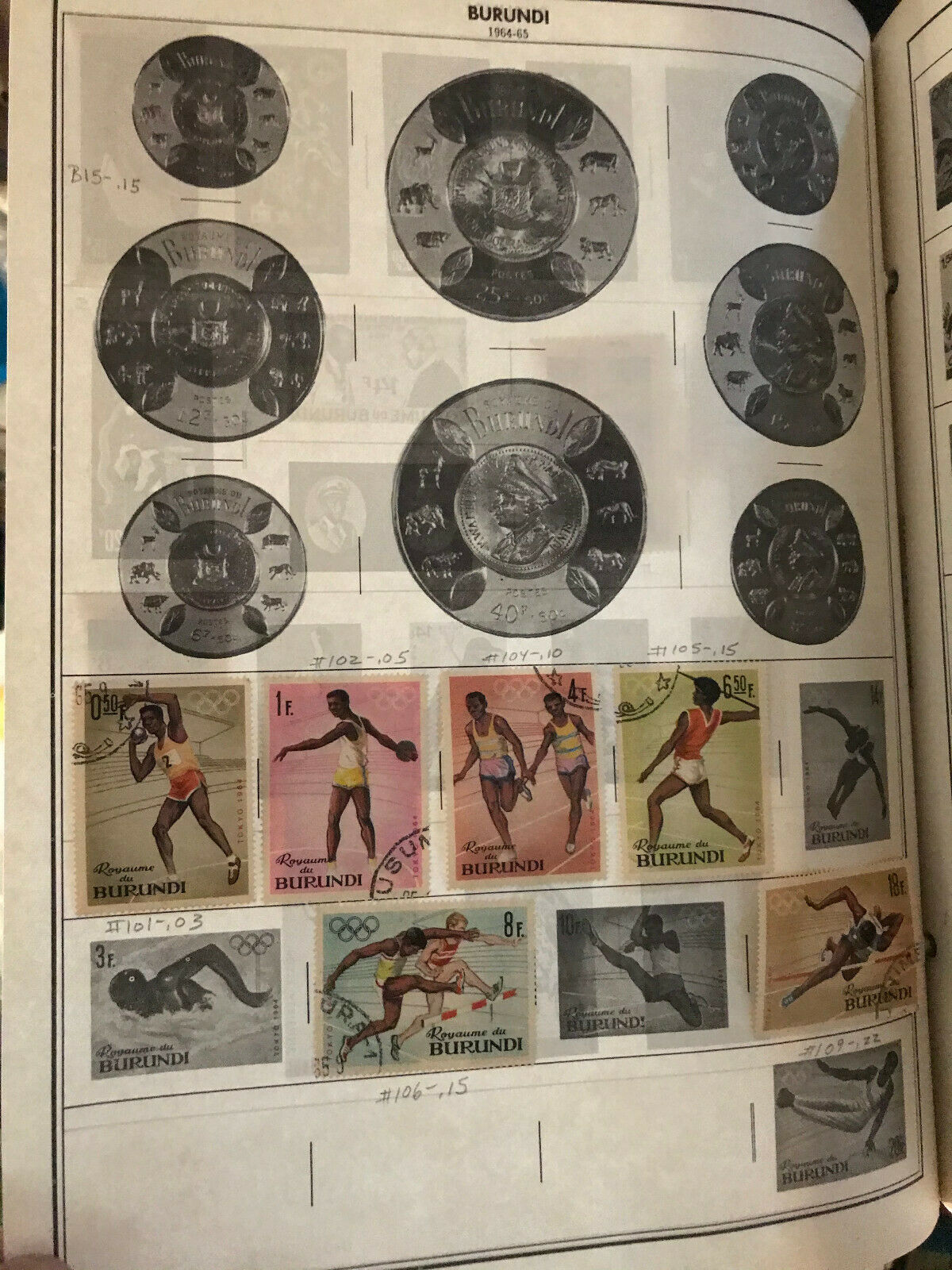 Burundi - Nice Collection of 80 Stamps - 30 years or older - - Fresh Stock Dated January 2026