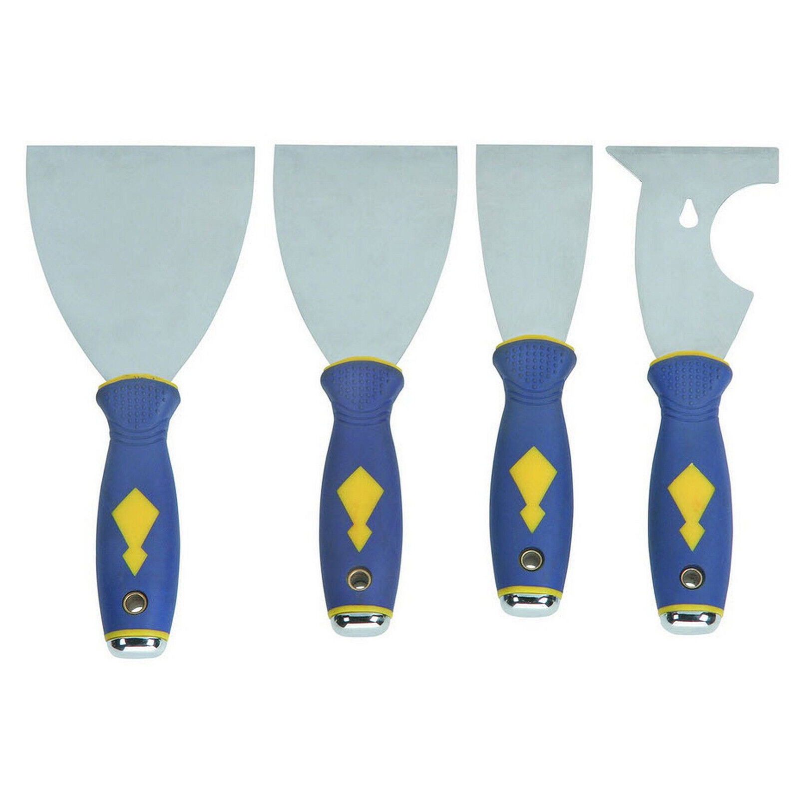 CENTRAL FORGE 94325 - Putty Knife Set 4 Piece Stainless Steel - Hand Tools - Fresh Stock Dated February 2026