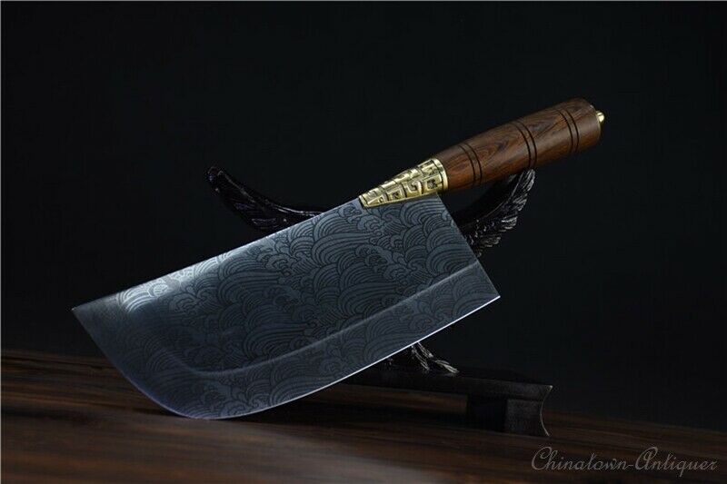 Authentic LongQuan Chinese Chef Kitchen knife Hand Forged 5Cr15MOV Steel #1261 - Fresh Stock Dated January 2026