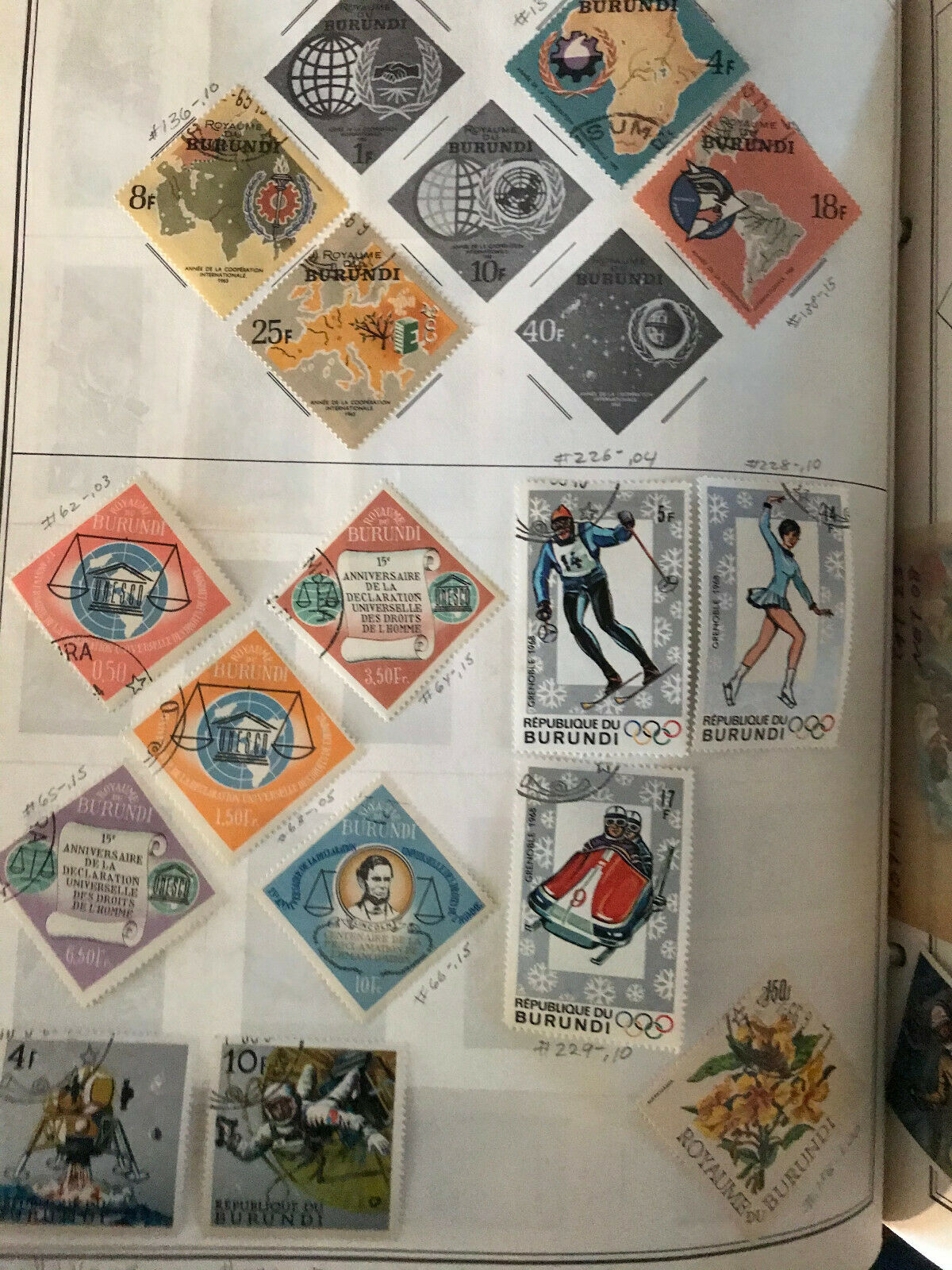Burundi - Nice Collection of 80 Stamps - 30 years or older - - Fresh Stock Dated January 2026