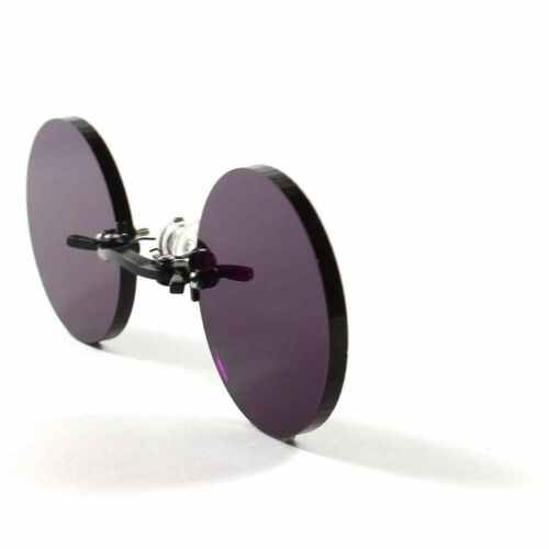 Old Fashion Pince Nez Gothic Vampire Purple Costume Cosplay Round Sun Glasses - Fresh Stock Dated December 2025