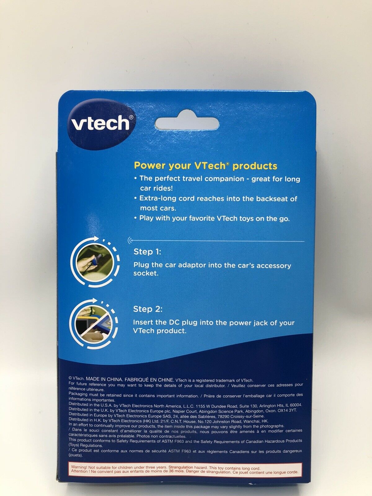 Vtech Car Adaptor MobiGo V.Reader Travel Charger - Fresh Stock Dated February 2026