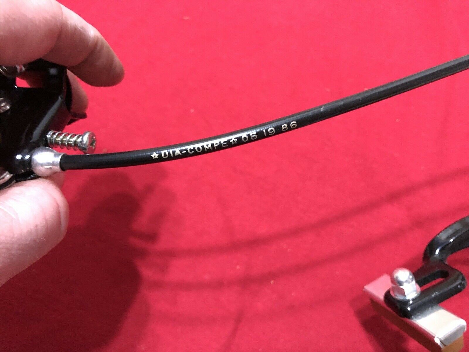 NOS BLACK FRONT DIA COMPE MX1000 DATED CABLE AND TECH 4 LEVER OLD SCHOOL BMX - Fresh Stock Dated February 2026