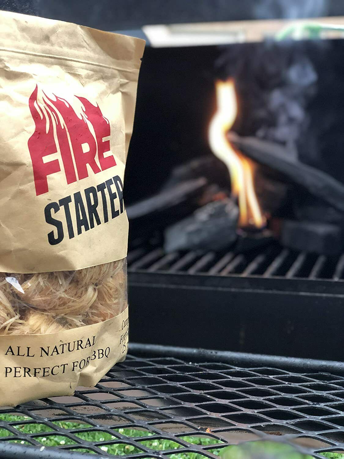 Fire Starter for Charcoal and Firewood Super Fast Lighting Perfect for BBQ - Fresh Stock Dated December 2025