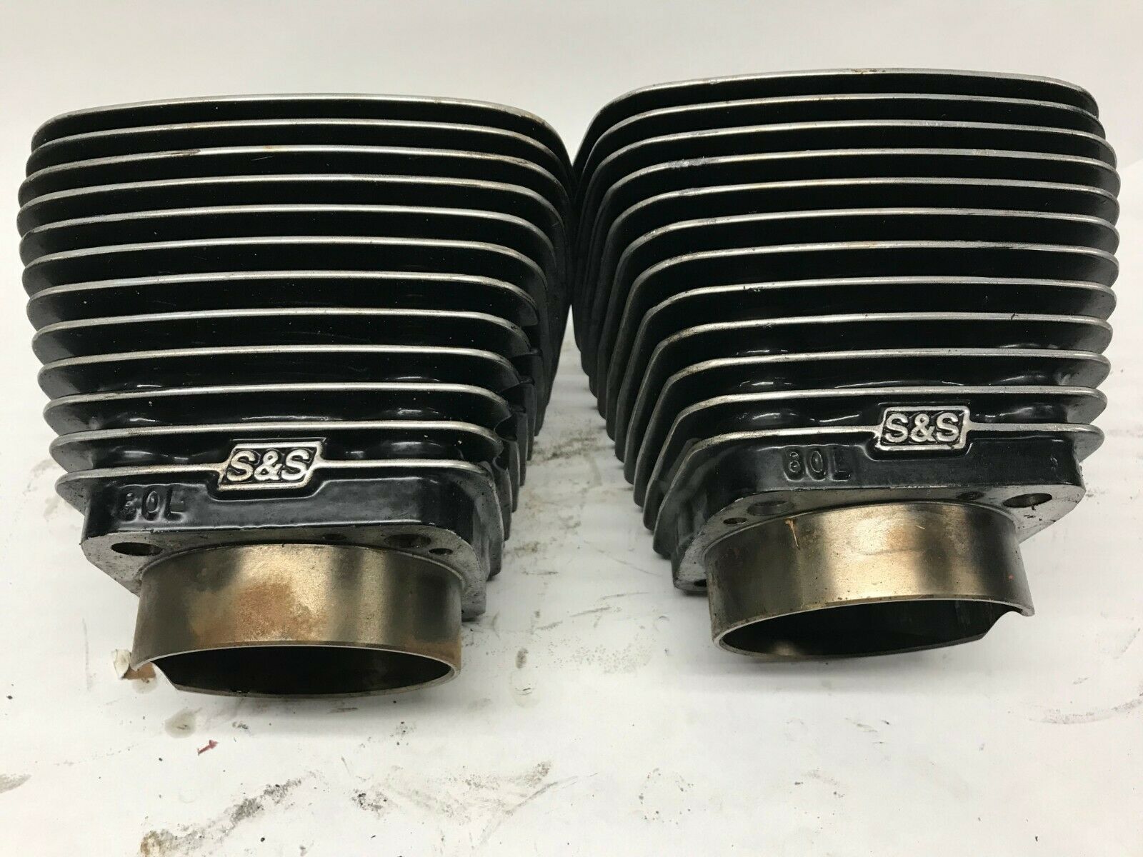 S&S Harley Big Twin Cylinders Jugs Black Big Bore Evolution HD Chopper 80L - Fresh Stock Dated February 2026