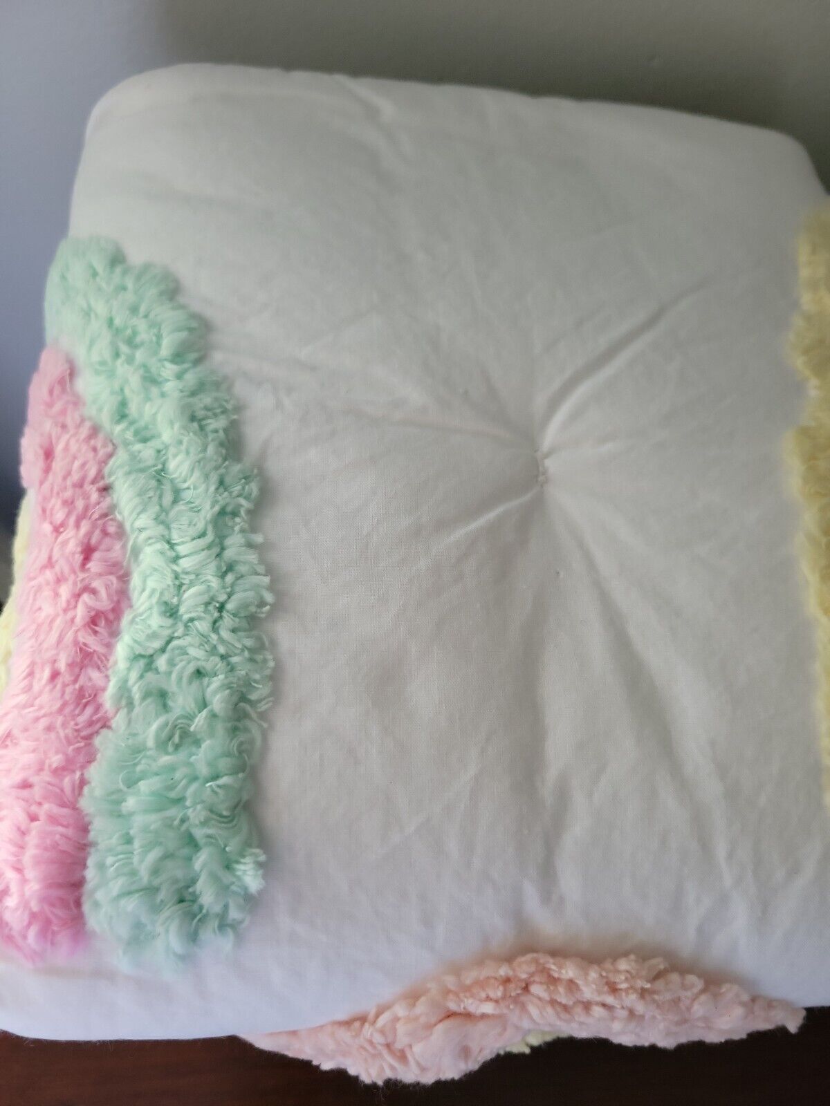 Pottery Barn Kids Candlewick Rainbow White Standard Cotton Sham 20