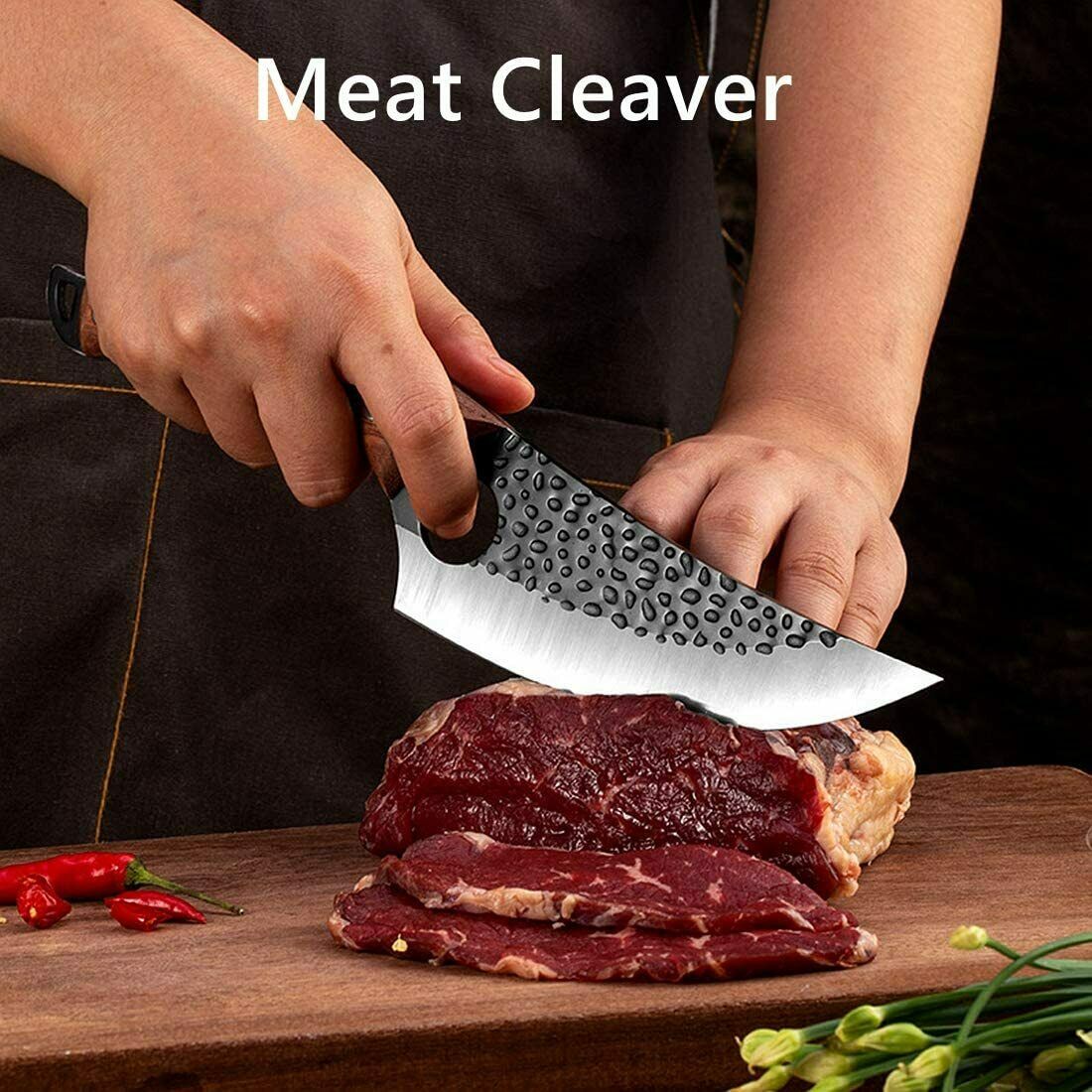 Butcher Knife Hand Forged Boning Knife with Sheath HighCarbon Steel Fillet Knife - Fresh Stock Dated December 2025