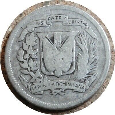 elf Dominican Republic 25 Centavos 1952  Silver - Fresh Stock Dated December 2025