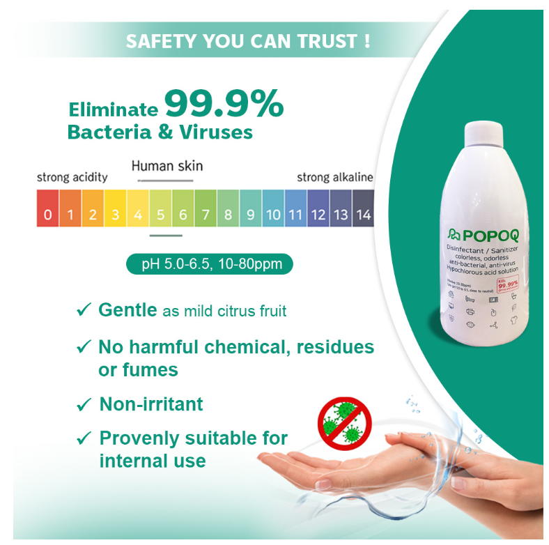 3 X POPOQ Korean Hand Sanitizer Disinfectant Spray 16.9oz - Fresh Stock Dated December 2025