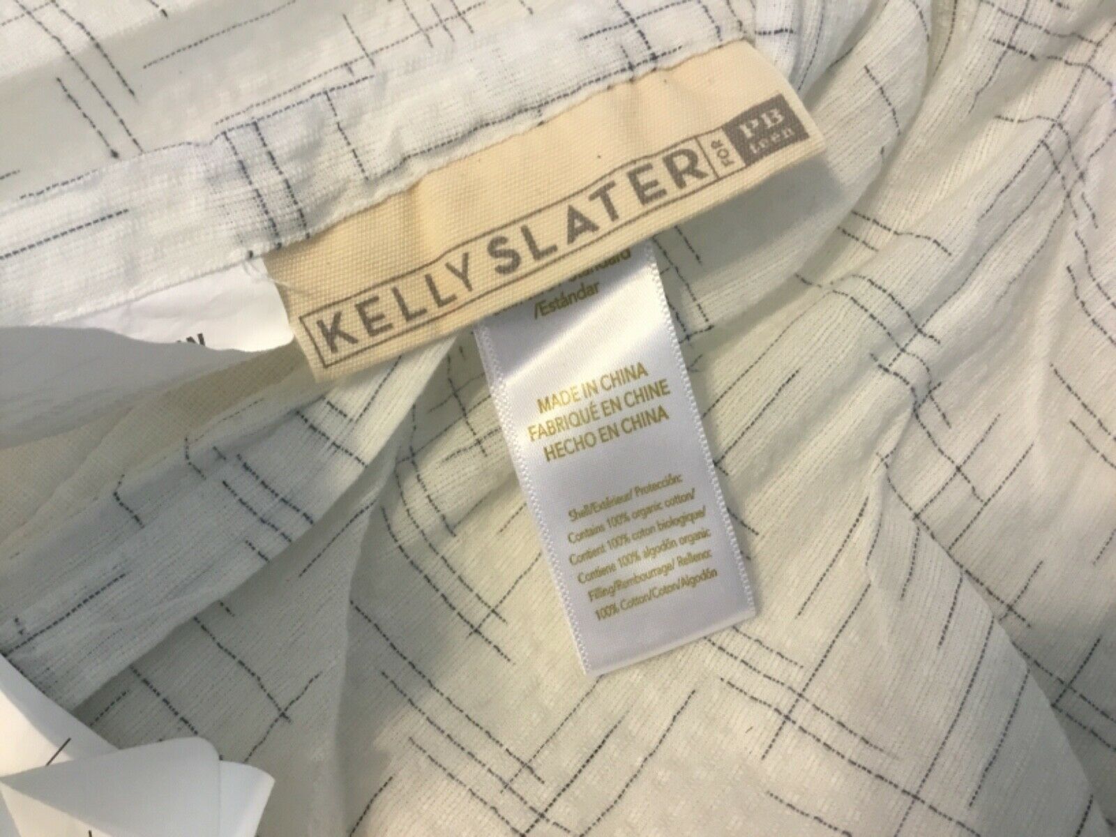 Pottery Barn Teen Windward texture  Standard Sham-Kelly slater - Fresh Stock Dated December 2025