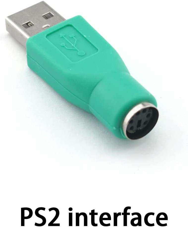 DGHAOP 2pcs USB Male to PS2 Female Keyboard Adapter Converter Connector for... - Fresh Stock Dated February 2026