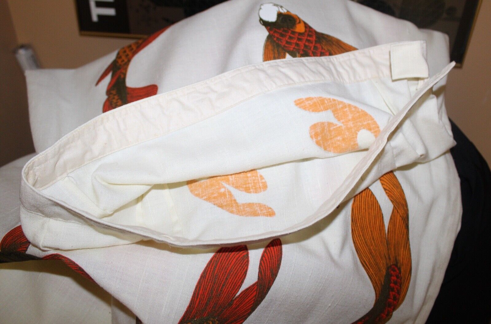 Alfred Shaheen Runs XL 14 16 Art-to-Wear Hawaii Vintage Koi Japanese Fish Skirt - Fresh Stock Dated March 2026