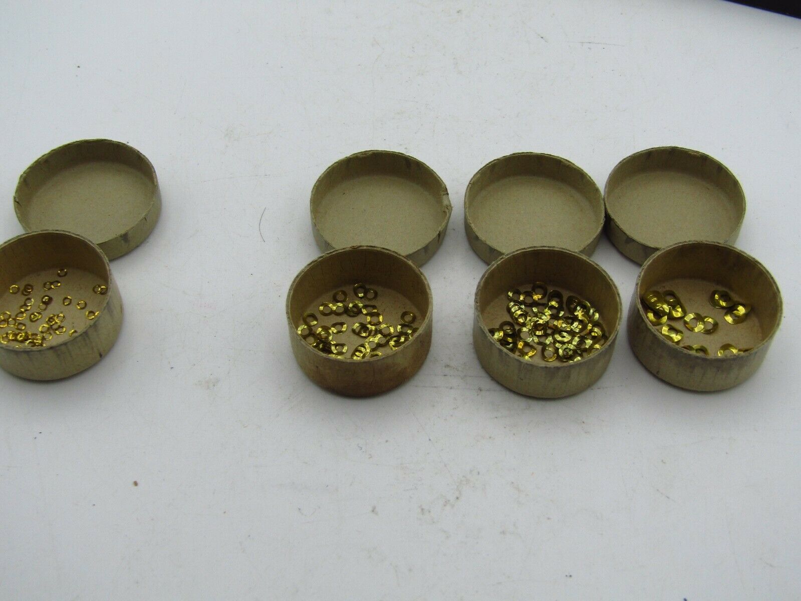 SET OF JUSTRITE ROUND DIAL WASHERS MISSING 1 SIZES 2, 3, 3.5 & 4 FOR WATCHES w2 - Fresh Stock Dated February 2026