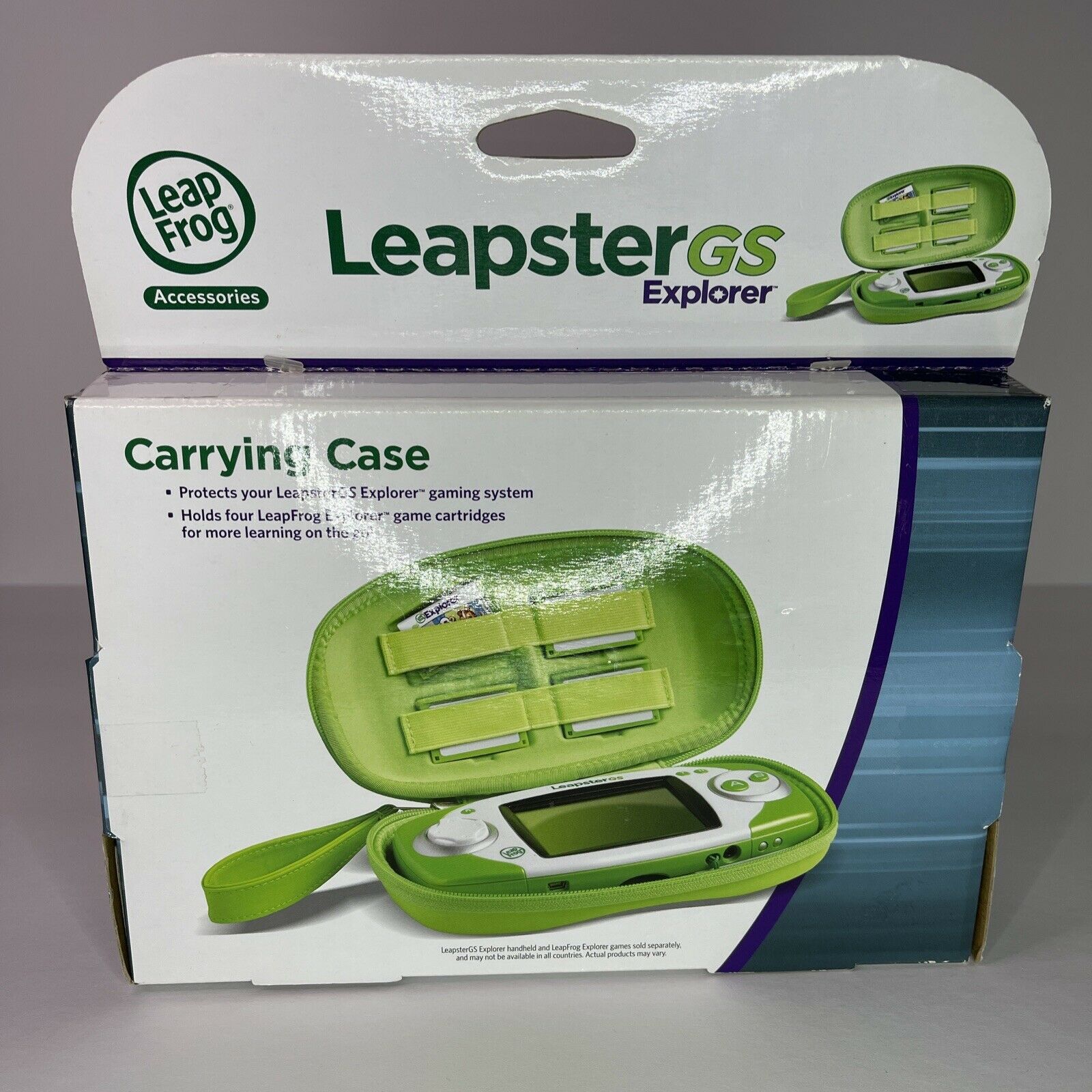 LeapFrog LeapsterGS Explorer Carrying Case Green Silver New in Box - Fresh Stock Dated February 2026
