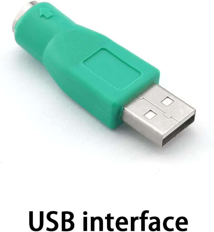 DGHAOP 2pcs USB Male to PS2 Female Keyboard Adapter Converter Connector for... - Fresh Stock Dated February 2026