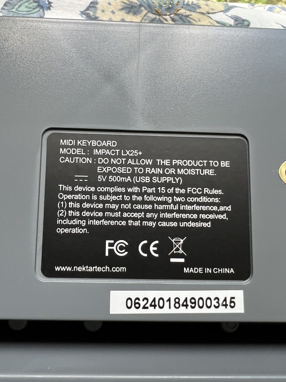 [Very Clean / Tested ] Nektar Impact LX25+ 25-Key 8 Pad MIDI Controller Keyboard - Fresh Stock Dated February 2026