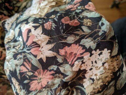 Vintage 80s 90s floral Wrap Skirt Express Small Preppy Grunge Maxi Long boho - Fresh Stock Dated February 2026