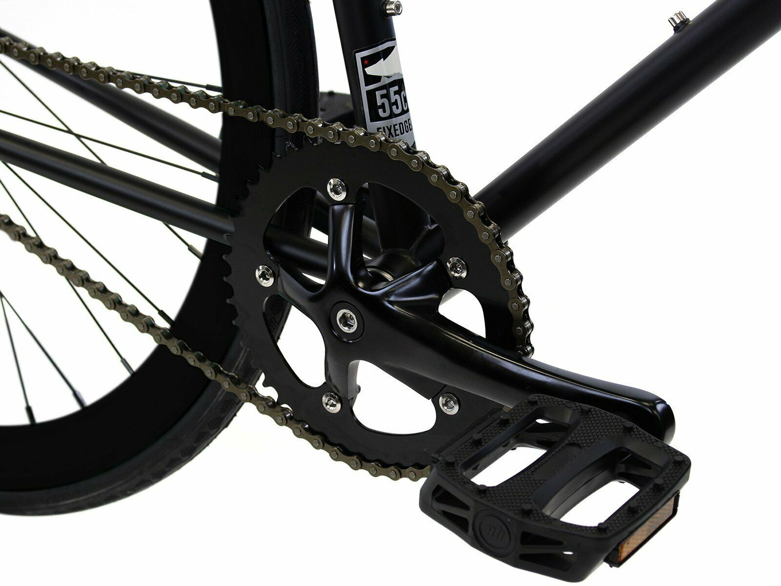 Golden Cycles Fixed Gear Single Speed Bike Bicycle Vader Black Matte 52cm - Fresh Stock Dated February 2026