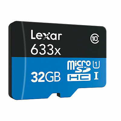 Lexar High-Performance 633x 32GB MicroSDHC UHS-I Memory Card + SD Adapter Bundle - Fresh Stock Dated December 2025