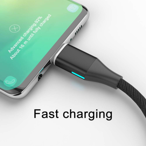 NetDot Magnetic Charging Cable, Gen10 Nylon Braided 3.3 ft, BLACK - Fresh Stock Dated December 2025