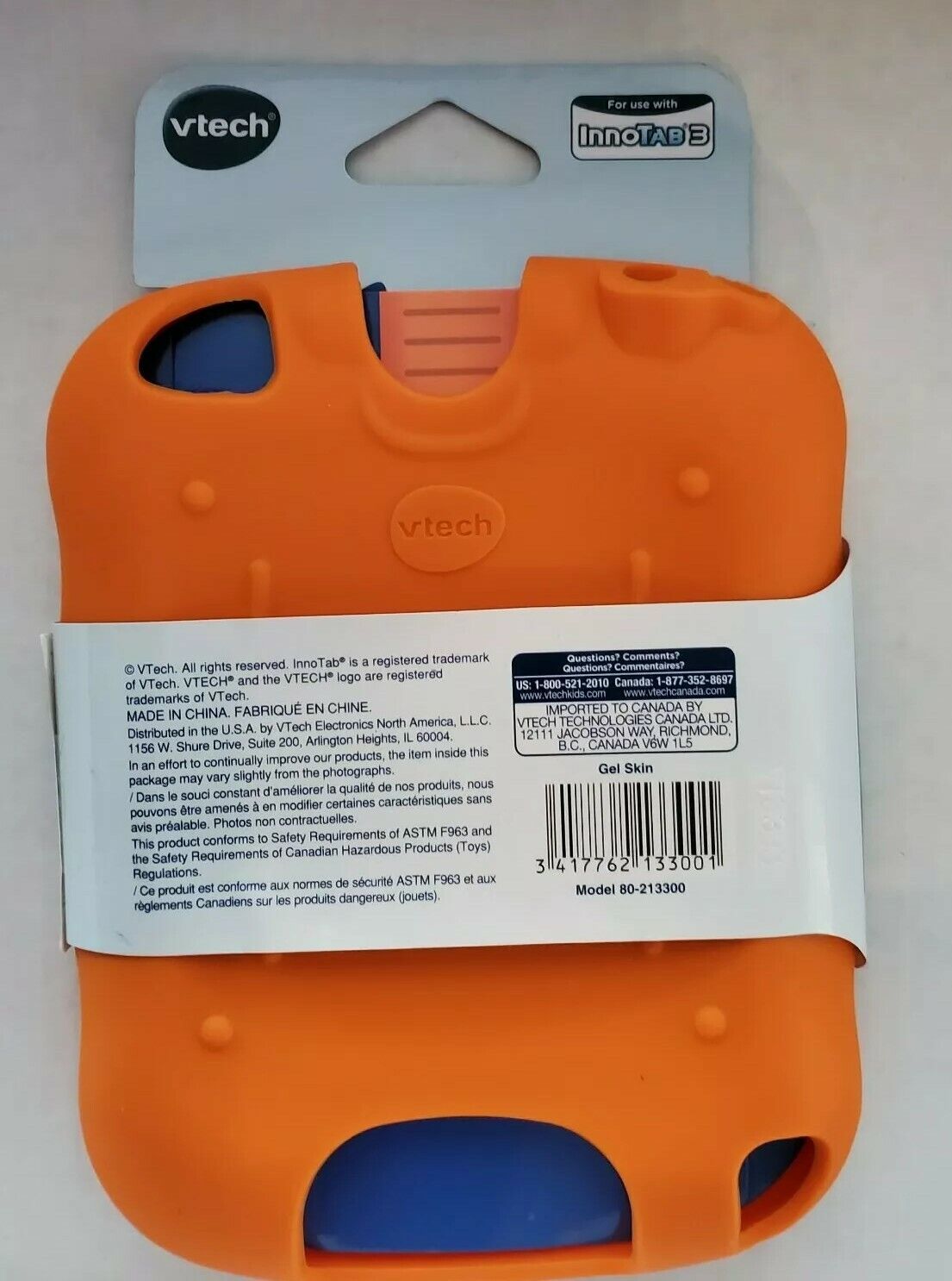 Children's Vtech InnoTab 3 Gel Skin Orange CaseCover keep Kid's InnoTab3 protect - Fresh Stock Dated February 2026