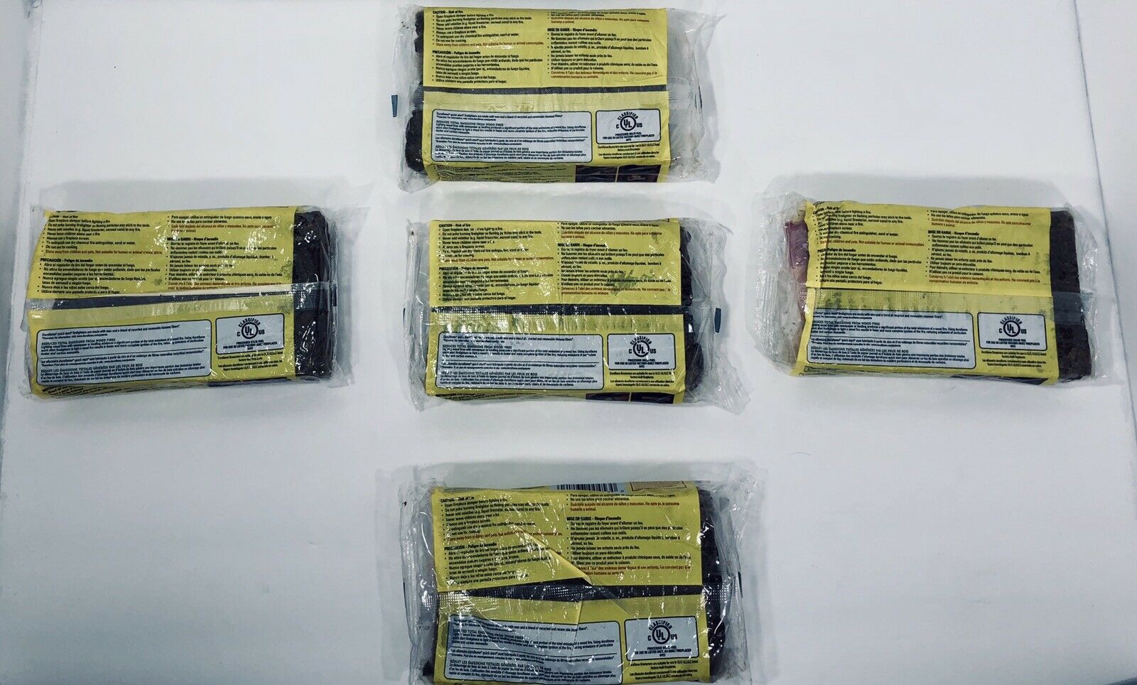 5 Duraflame Quick Start 4 Pack Fast Firelighter Fireplace Pit Wood Light Starter - Fresh Stock Dated December 2025