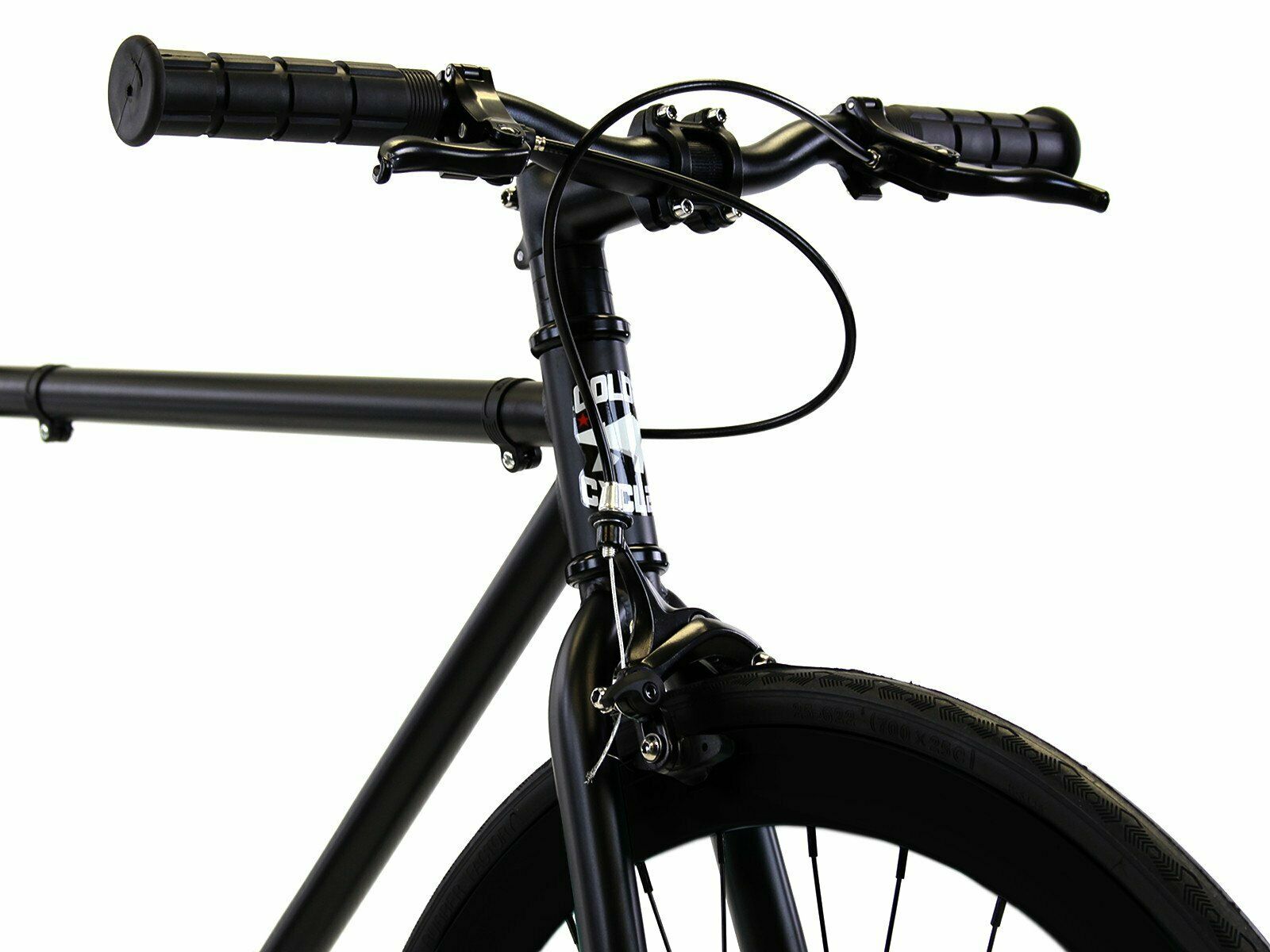 Golden Cycles Fixed Gear Single Speed Bike Bicycle Vader Black Matte 52cm - Fresh Stock Dated February 2026