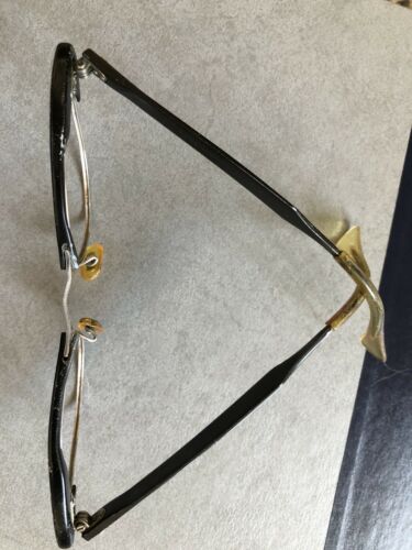 Vintage 1950’s Cat eye Glasses Aluminum Engraved Frame/case Vintage Chartreuse. - Fresh Stock Dated February 2026