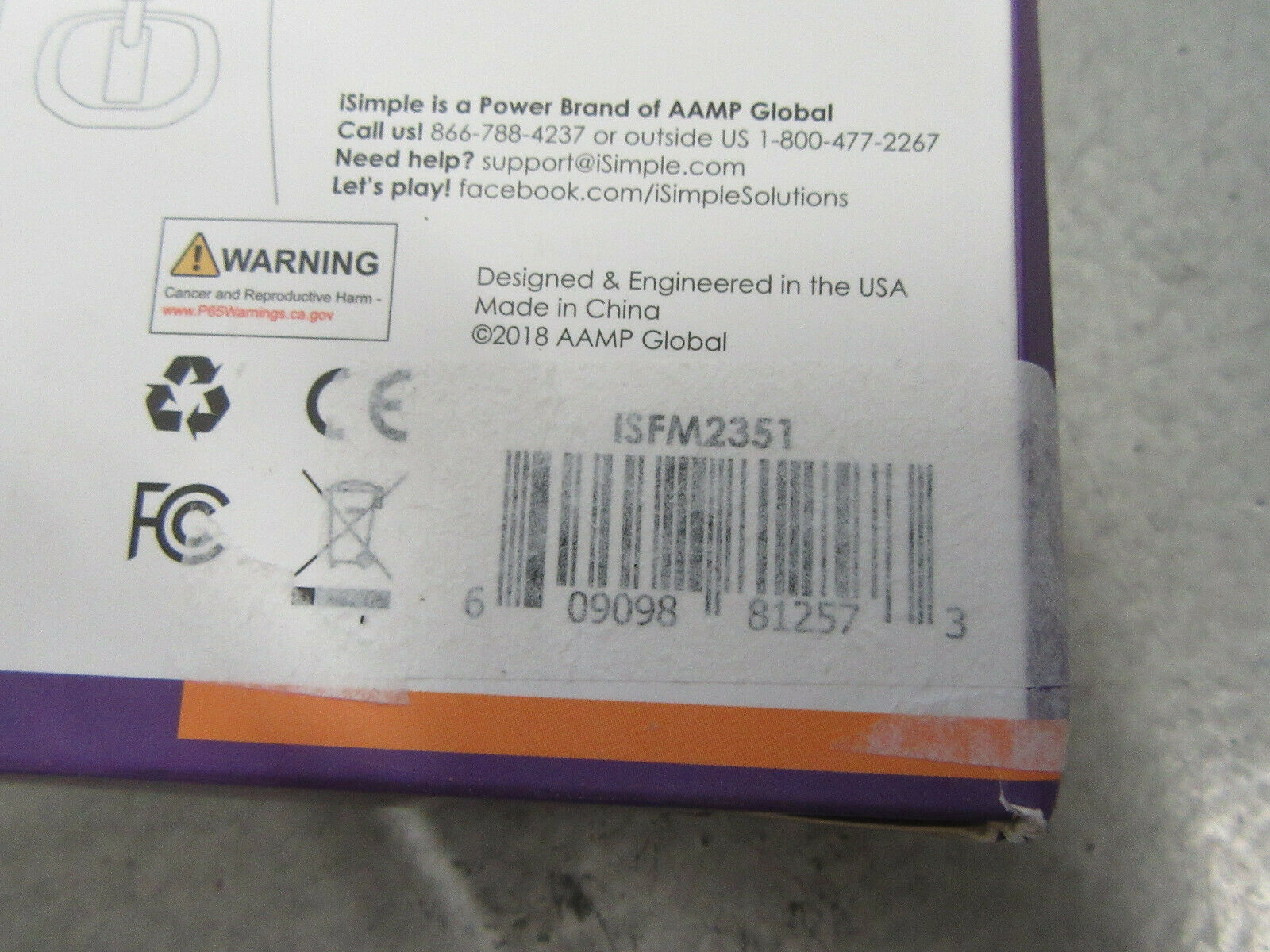 iSimple ISFM2351 Bluetooth Enabled Install Kit FM Transmitter Hardwired - Fresh Stock Dated February 2026