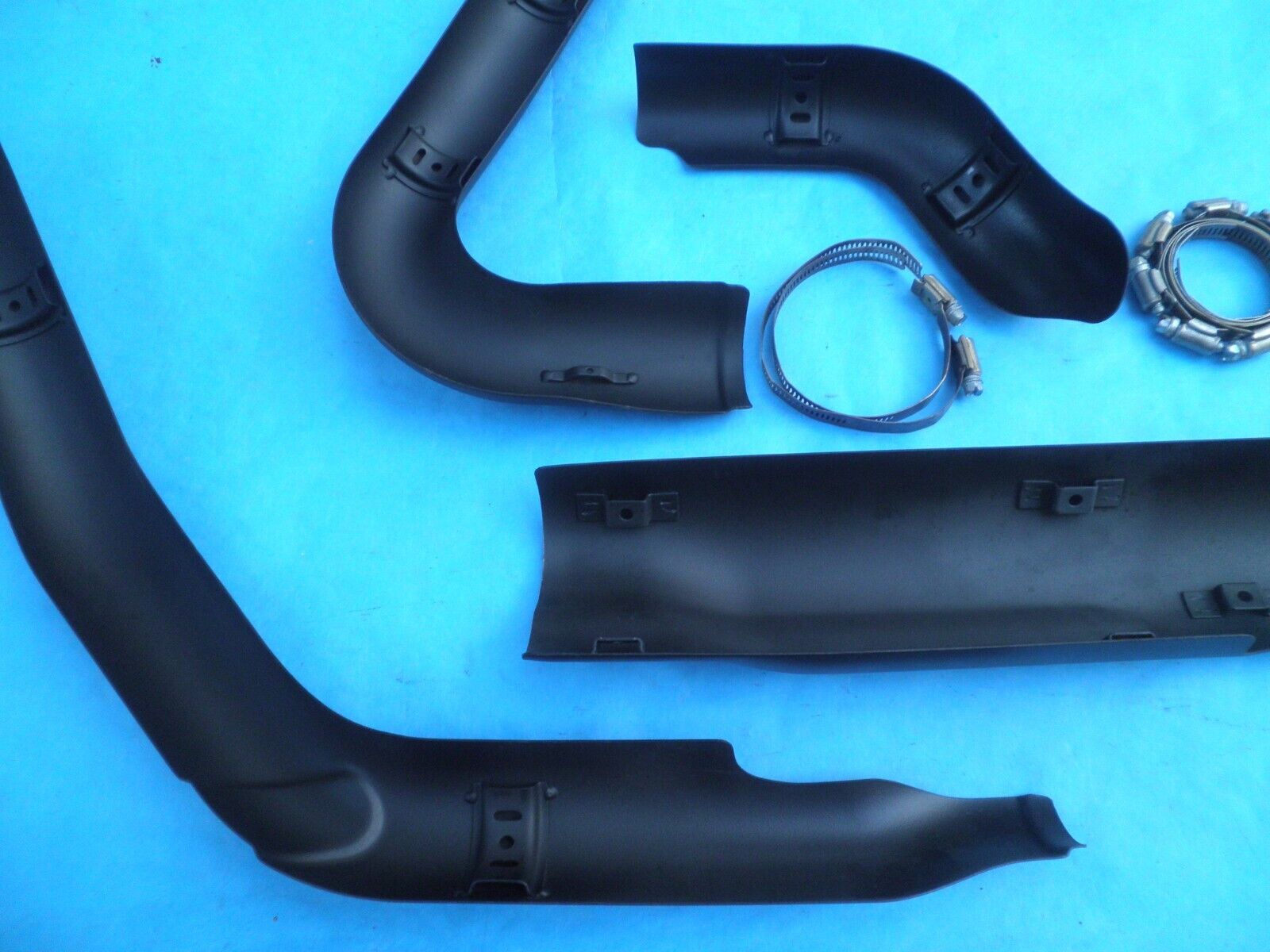 2017-24 HARLEY TOURING M8 ELECTRA ROAD STREET GLIDE BLACK EXHAUST HEAT SHIELDS - Fresh Stock Dated February 2026