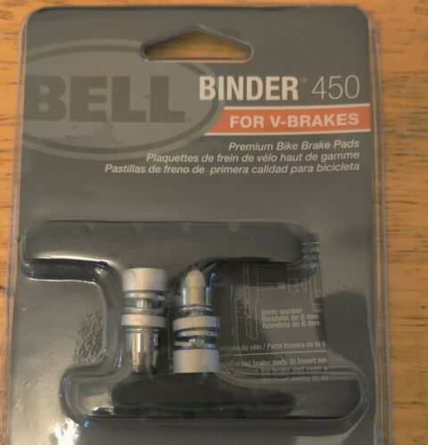Set of 2 - Bell V-Brake Premium Bike Pads Binder 450 Free Shipping Brand New - Fresh Stock Dated February 2026