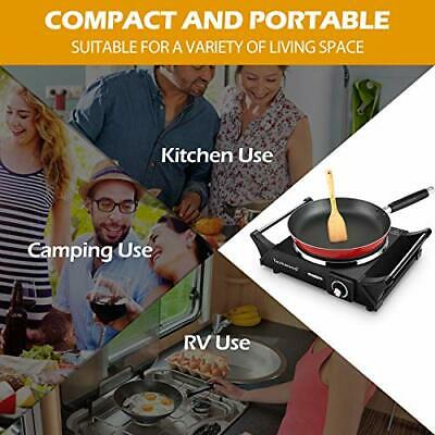 Hot Plate Portable Electric Stove 1500W Cast Iron Stove Single Burner - Fresh Stock Dated December 2025