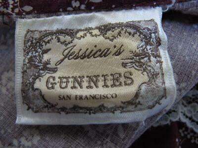 Vtg 70s Gunne Sax Tiered Prairie Skirt S Purple Floral Buttons Jessica's Gunnies - Fresh Stock Dated March 2026